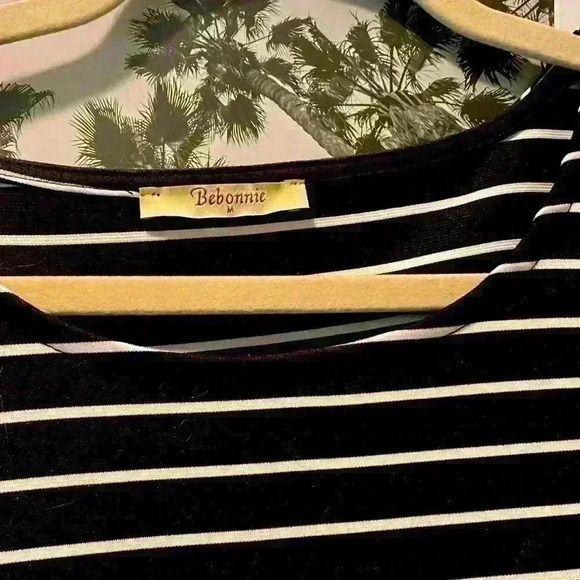 Bebonnie medium blue and white long sleeved dress - Picture 3 of 6